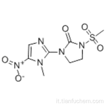 2-imidazolidinone, 1- (1-metil-5-nitro-1H-imidazol-2-il) -3- (metilsolfonile) - CAS 56302-13-7